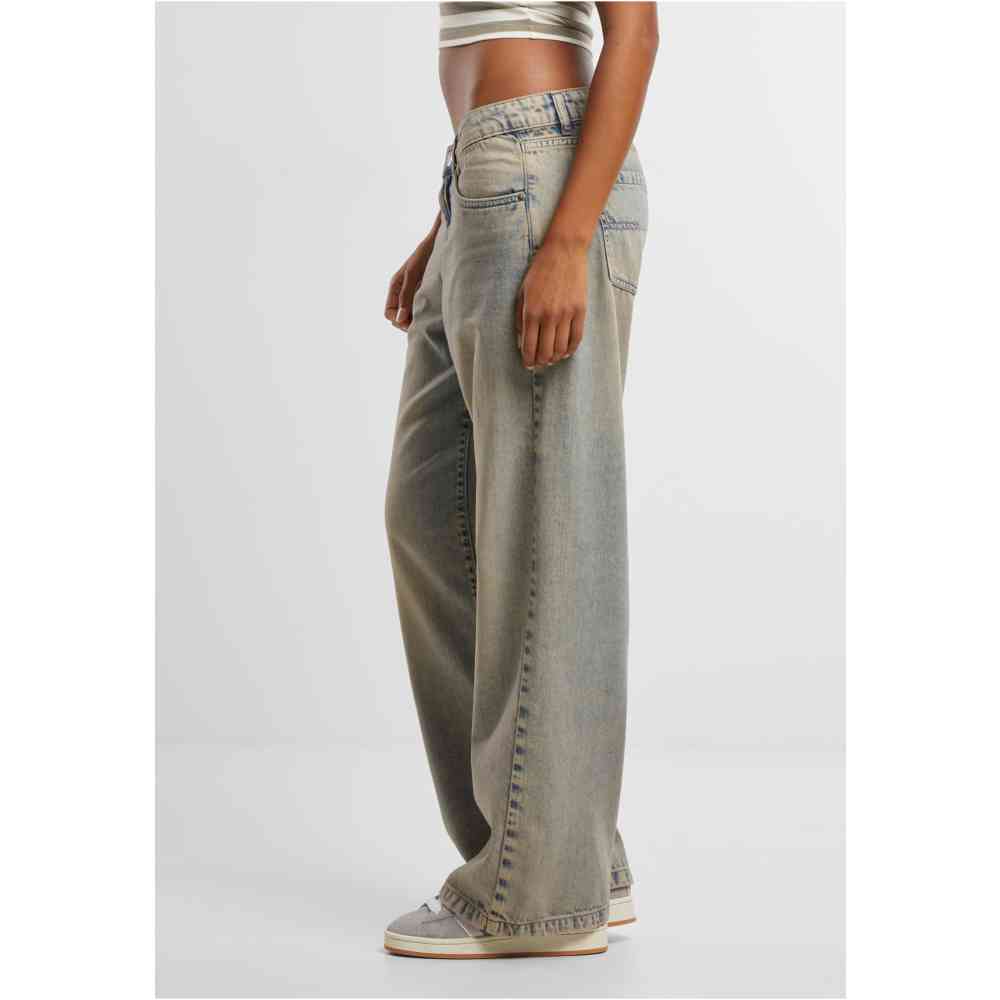 Urban Classics - Low Waist Baggy Fit Denim Pants standard fit - Grey